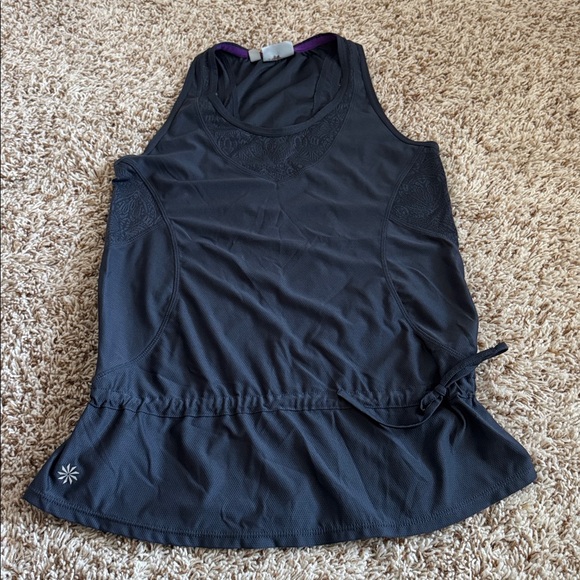 Athleta Tops - Athleta Gray and Purple Athletic Top